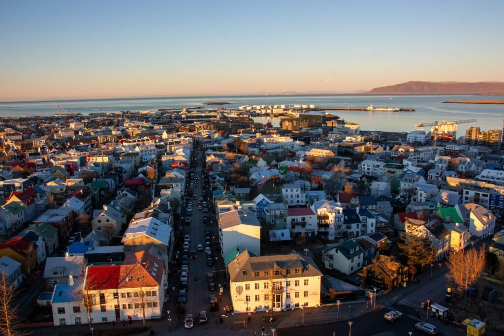Reykjavik og moderne livsstil på Island
