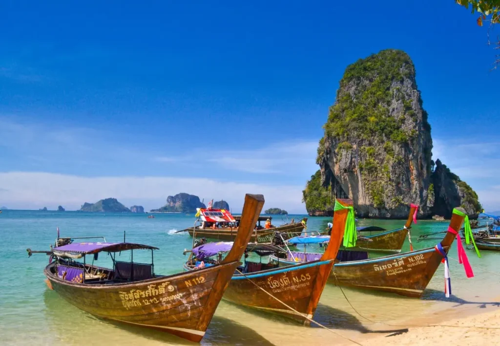 Bateaux traditionnels en Thaïlande