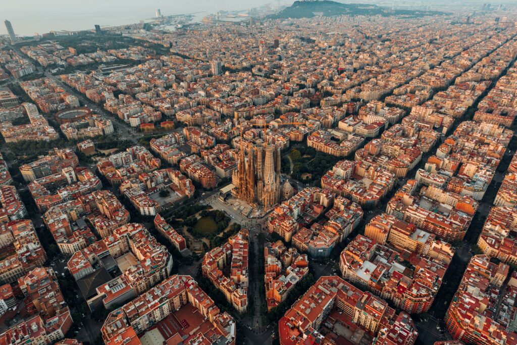 Prachtig uitzicht over Barcelona